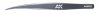 AK Interactive AK9162 HG ANGLED TWEEZERS 02 FLAT-END